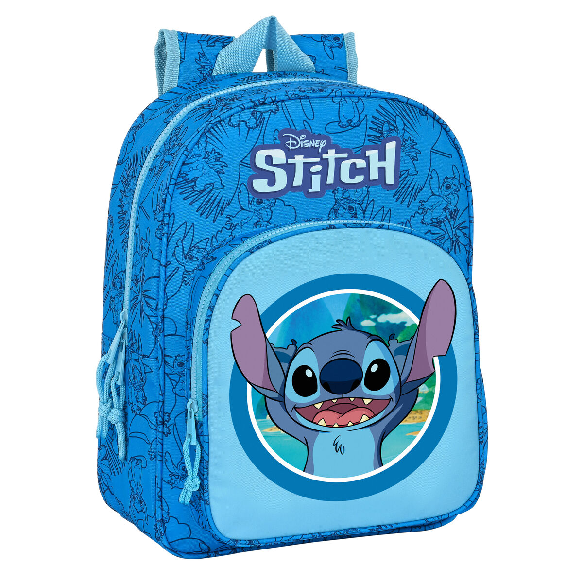 Skolebag Stitch Blå 26 x 34 x 11 cm